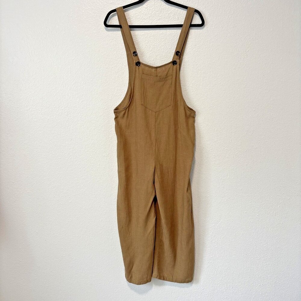 Lulus Overalls Brown Wide Leg Jumper Adjustable Shoulder Straps Women's XS Boho